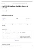  MARK 3000 Grantham final Questions and  Answers