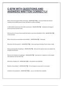C-EFM Exam Review 2025 &vert; Certified Electronic Fetal Monitoring Questions and Correct Answers