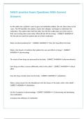 MACE practice Exam Questions With Correct Answers