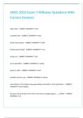 ANSC 2050 Exam 3 Williams Questions With Correct Answers 