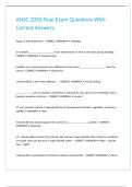 ANSC 2050 Final Exam Questions With Correct Answers