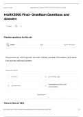 MARK3000 Final- Grantham Questions and  Answers