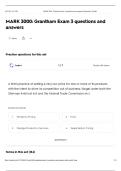 MARK 3000&colon; Grantham Exam 3 questions and  answers
