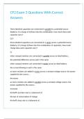 CP2 Exam 3 Questions With Correct Answers