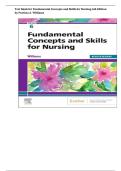 Test Bank for Fundamental Concepts and Skills for Nursing 6th Edition by Patricia A. Williams Complete All Chapters 1-41! ALREADY RATED A+ 100% CORRECT ANSWERS