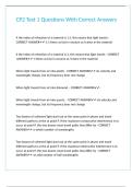 CP2 Test 1 Questions With Correct Answers