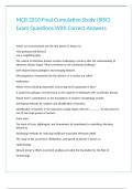 MCB 2010 Final Cumulative Study &lpar;IRSC&rpar; Exam Questions With Correct Answers 