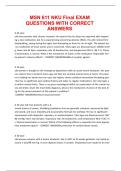 MSN 611 NKU Final EXAM QUESTIONS WITH CORRECT ANSWERS&period;pdf