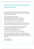 NURS 361 Exam 2 Practice Questions With Complete Solutions