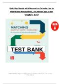 Matching Supply with Demand&colon; An Introduction to Operations Management &ndash; 5th Edition &ndash; Cachon & Terwiesch &ndash; Complete Solution Manual &lpar;Chapters 1&ndash;19&rpar; &ndash; Verified Edition with Full Answers