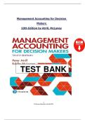 Management Accounting for Decision Makers &ndash; 10th Edition &ndash; Peter Atrill & Eddie McLaney &ndash; Complete Solution Manual with Answers to All Chapters