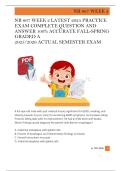 NR 667 WEEK 2 LATEST 2025 PRACTICE  EXAM COMPLETE QUESTION AND  ANSWER 100&percnt; ACCURATE FALL-SPRING  GRADED A  2025&sol;2026 ACTUAL SEMESTER EXAM 