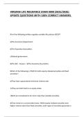 VIRGINIA LIFE INSURANCE EXAM 0000 &lpar;2025&sol;2026&rpar; UPDATE QUESTIONS WITH 100&percnt; CORRECT ANSWERS&period;
