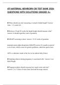 ATI MATERNAL NEWBORN OB TEST BANK 2026 QUESTIONS WITH SOLUTIONS GRADED A&plus;