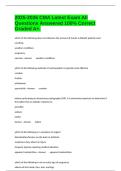 2025-2026 CMA Latest Exam All Questions Answered 100&percnt; Correct Graded A&plus;&period;