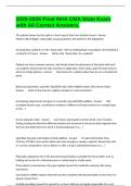 2025-2026 Final NHA CMA State Exam with All Correct Answers&period;