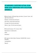 ATI MEDSURG CAPSTONE ACTUAL EXAM PAPER 2026 QUESTIONS WITH SOLUTIONS GRADED A&plus;