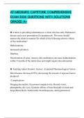 ATI MEDSURG CAPSTONE COMPREHENSIVE EXAM 2026 QUESTIONS WITH SOLUTIONS GRADED A&plus;