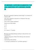 ATI MEDSURG CAPSTONE EXAMINATION TEST 2026 QUESTIONS WITH ANSWERS GRADED A&plus;