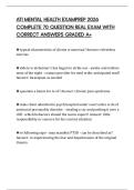 ATI MENTAL HEALTH EXAMPREP 2026 COMPLETE 70 QUESTION REAL EXAM WITH CORRECT ANSWERS GRADED A&plus;