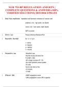 NUR 753-BP REGULATION AND HTN &vert; COMPLETE QUESTIONS & ANSWERS &lpar;100&percnt; VERIFIED SOLUTIONS&rpar; 2025&sol;2026 UPDATE