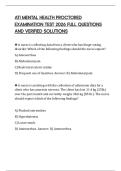 ATI MENTAL HEALTH PROCTORED EXAMINATION TEST 2026 FULL QUESTIONS AND VERIFIED SOLUTIONS