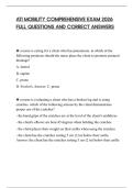 ATI MOBILITY COMPREHENSIVE EXAM 2026 FULL QUESTIONS AND CORRECT ANSWERS