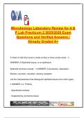 Microbiology Lab Review for A&P Practicum 2 &vert; 2025&sol;2026 &vert; 50&plus; Verified Q&A &vert; Epithelia&comma; Connective Tissues&comma; Histology