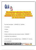 Microbiology Lecture Exam Review &vert; 2025&sol;2026 &vert; 60&plus; Q&A from Chapters 4 & 6 &vert; Epithelial Tissue&comma; Skeletal System&comma; Histology