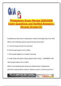 Phlebotomy Exam Review &vert; 2025&sol;2026 &vert; 60&plus; Solved Questions &vert; Order of Draw&comma; Tube Colors&comma; Lab Safety