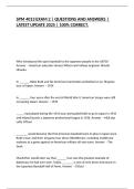 SPM 4013 EXAM 2 &vert; QUESTIONS AND ANSWERS &vert; LATEST UPDATE 2025 &vert; 100&percnt; CORRECT&period;