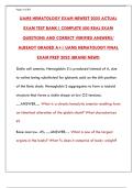 UAMS Hematology Exam 2025&colon; Actual Test Bank & Practice Questions