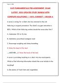 VATI Fundamentals Pre-Assessment 2025&colon; Practice Test & Diagnostic Exam