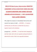 WGU D192 Data Systems Administration OA&colon; Actual Exam & Study Guide 2025