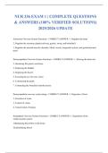 NUR 336 EXAM 1 &vert; COMPLETE QUESTIONS & ANSWERS &lpar;100&percnt; VERIFIED SOLUTIONS&rpar; 2025&sol;2026 UPDATE