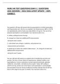 NURS 540 TEST QUESTIONS EXAM 1 &vert; QUESTIONS AND ANSWERS &vert; 2025&sol;2026 LATEST UPDATE &vert; 100&percnt; CORRECT&period;