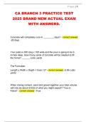CA BRANCH 3 PRACTICE TEST  2025 BRAND NEW ACTUAL EXAM  WITH ANSWERS