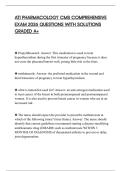 ATI PHARMACOLOGY CMS COMPREHENSIVE EXAM 2026 QUESTIONS WITH SOLUTIONS GRADED A&plus;