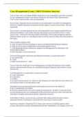 Case Management Exam &vert;&vert; 100&percnt; Errorless Answers&period;
