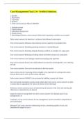 Case Management Final &vert;&vert; A&plus; Verified Solutions&period;