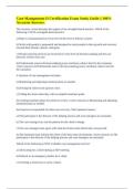 Case Management II Certification Exam Study Guide &vert;&vert; 100&percnt; Accurate Answers&period;