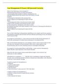 Case Management II Exam &vert;&vert; All Answered Correctly&period;