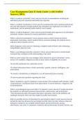 Case Management Quiz II Study Guide &vert;&vert; with Verified Answers 100&percnt;&period;