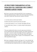 ATI PROCTORED FUNDAMENTALS ACTUAL EXAM 2026 FULL QUESTIONS AND CORRECT ANSWERS ALREADY PASSED