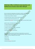 IAHSS &lpar;full study guide&rpar; with 280&plus; questions and 100&percnt; correct answers &lpar;Best Study guide for IAHSS Certification Exam&rpar;