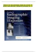 COMPLETE TEST BANK RADIOGRAPHIC IMAGING AND EXPOSURE 7TH EDITION FAUBER QUESTIONS & ANSWERS WITH RATIONALES &lpar;CH 1-10&rpar;
