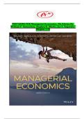 TEST BANK FOR Managerial Economics&comma; 9th Edition By William F Samuelson
