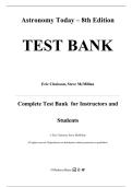TEST BANK &mdash; Astronomy Today&comma; 8th Edition &mdash; Eric Chaisson & Steve McMillan