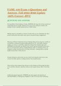 FAML 430 Exam 4 Questions and  Answers  Fall 2025-2026 Update   100&percnt; Correct -BYU 