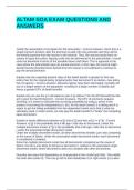 ALTAM SOA EXAM QUESTIONS AND ANSWERS